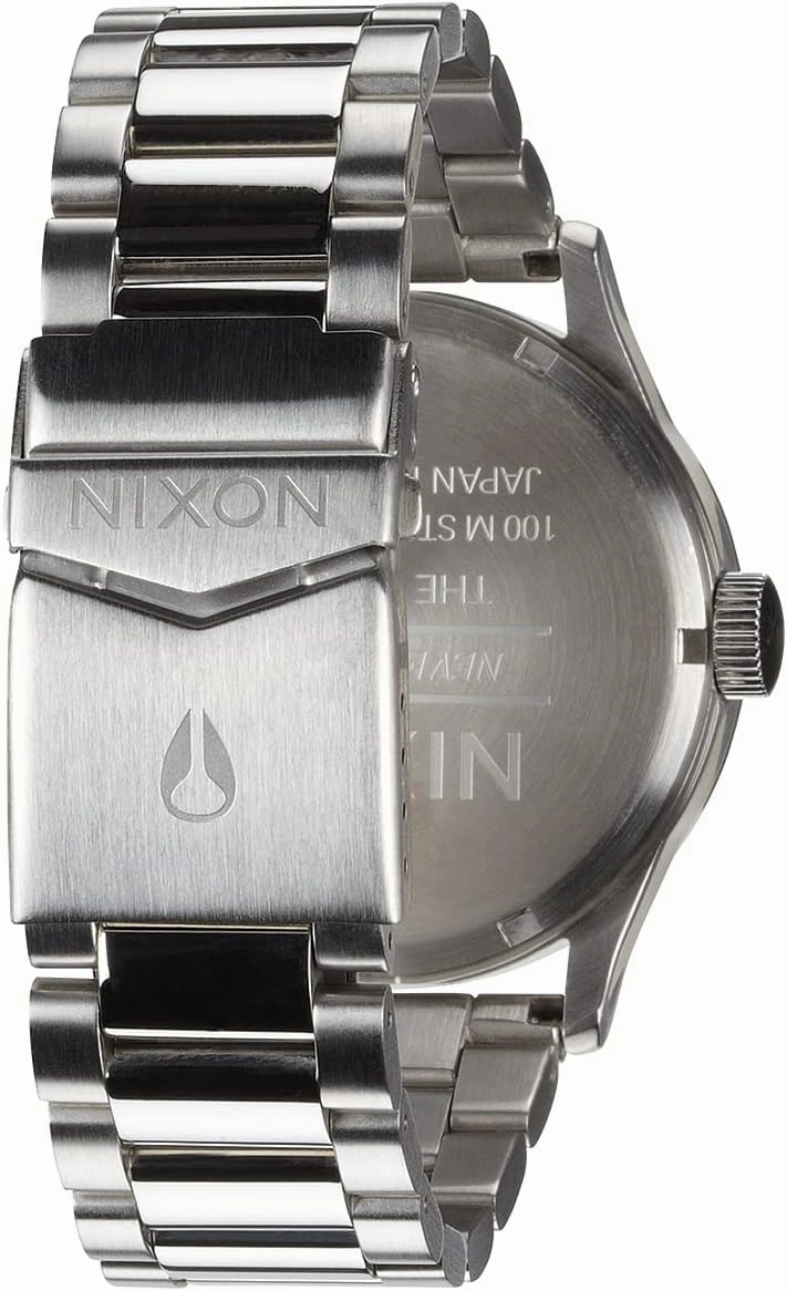 NIXON Sentry SS A356 - 100m Water Resistant Men's Analog Classic Watch (42mm Watch Face, 23mm-20mm Stainless Steel Band)