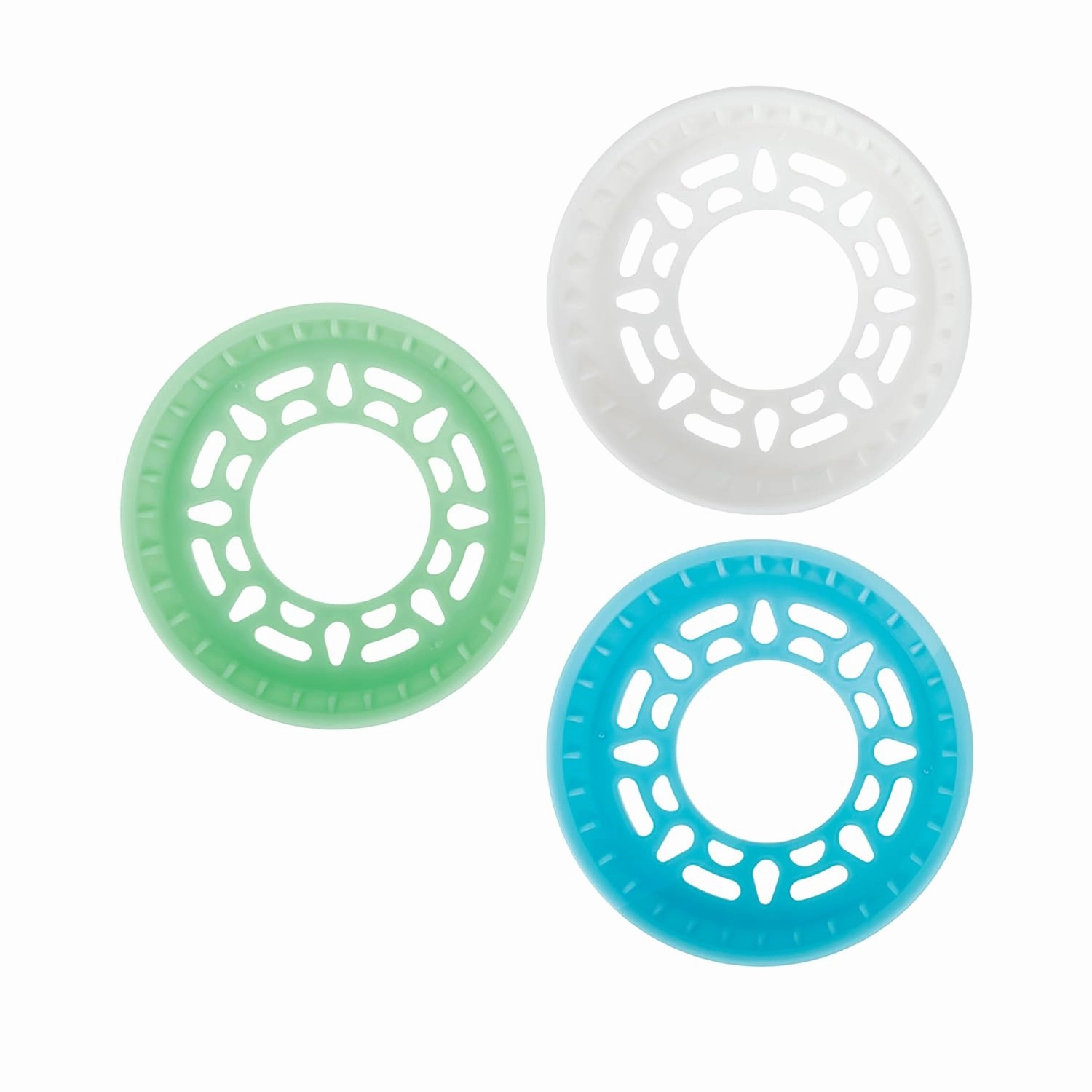 Nuby Wonder Cup - Spill-Proof Toddler Sippy Cups - (3 Pack) 10 oz - Sip from All Sides - Leak Resistant - Spoutless Transition Cup - Green/Red/Blue