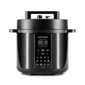 Nutricook Smart Pot, 9 in 1 Electric Pressure Cooker, Slow Cooker, Rice Cooker, Steamer, Sauté Pot, Yogurt Maker & more, 12 Smart Programs with new Smart Lid - 8 Liters