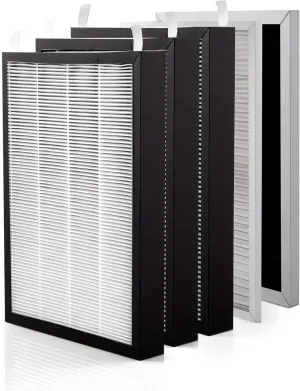 Nuwave OxyPure 5-Pack Genuine Replacement Filters, 1 SS Pre-filter, 1 Ozone Removal Filter & 3 HEPA/Carbon Filters, Made & Sold by Original Manufacturer for OxyPure Models 47001, 47002, 47003, 47004