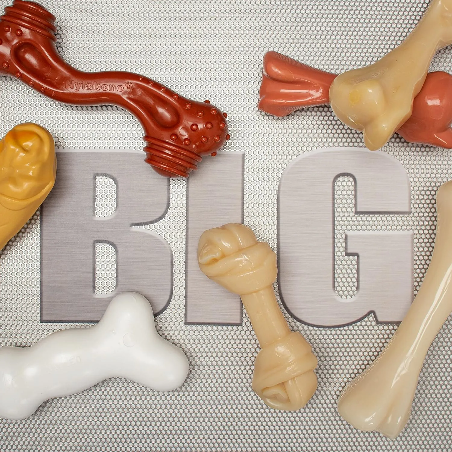 Nylabone Power Chew Femur Bone BIG Dog Chew Toy Chicken XX-Large/Monster - 50   lbs. (1 Count)