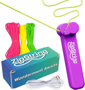 Original - As Seen on Shark Tank - Classic ZipString Rope Launcher Toy, Perfect for Kids & Adults - Fly a String Loop in the Air for Endless Tricks & Fun, Wonderment Awaits, Vivacious Violet