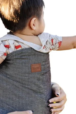 Original Happy Baby Carrier - Newborn to Toddler Carrier - 50% Linen/50% Cotton - Ethically Made - Lightweight and Adjustable - Graphite Color