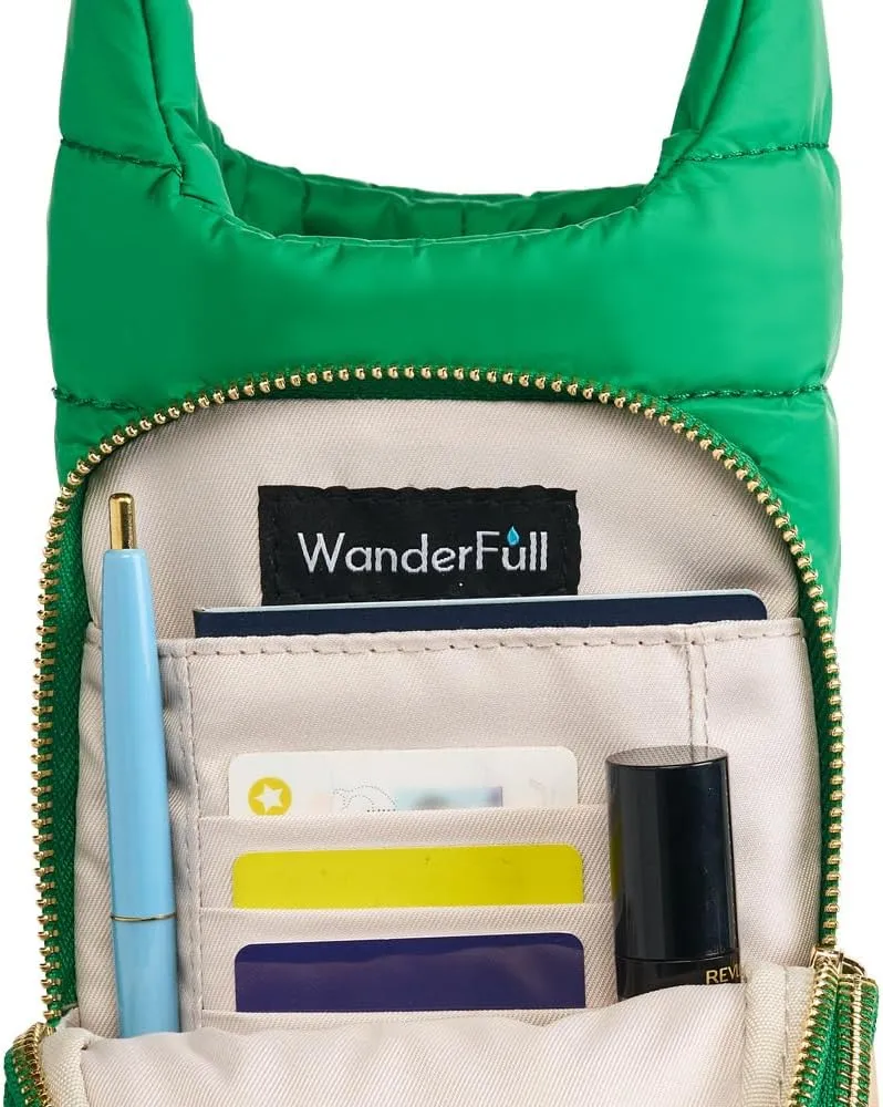 Original HydroBag Collection | Large Water Bottle Holder with Strap & Zipper Slot for Handle | Crossbody Tumbler Carrier Bag with Pockets