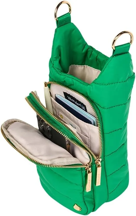 Original HydroBag Collection | Large Water Bottle Holder with Strap & Zipper Slot for Handle | Crossbody Tumbler Carrier Bag with Pockets