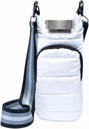 Original HydroBag | Quilted Water Bottle Holder with Strap | Tote Bottle Carrier Crossbody Bag with Pockets