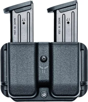 OWB Double Mag Pouch for Glock 20, 21, 29, 30, 40, 41, H&K USP .45 & More - USA Made - Signature Double Magazine Carrier with Adjustable Stingray Loop (ASR) Belt Attachment by Blade-Tech Holsters