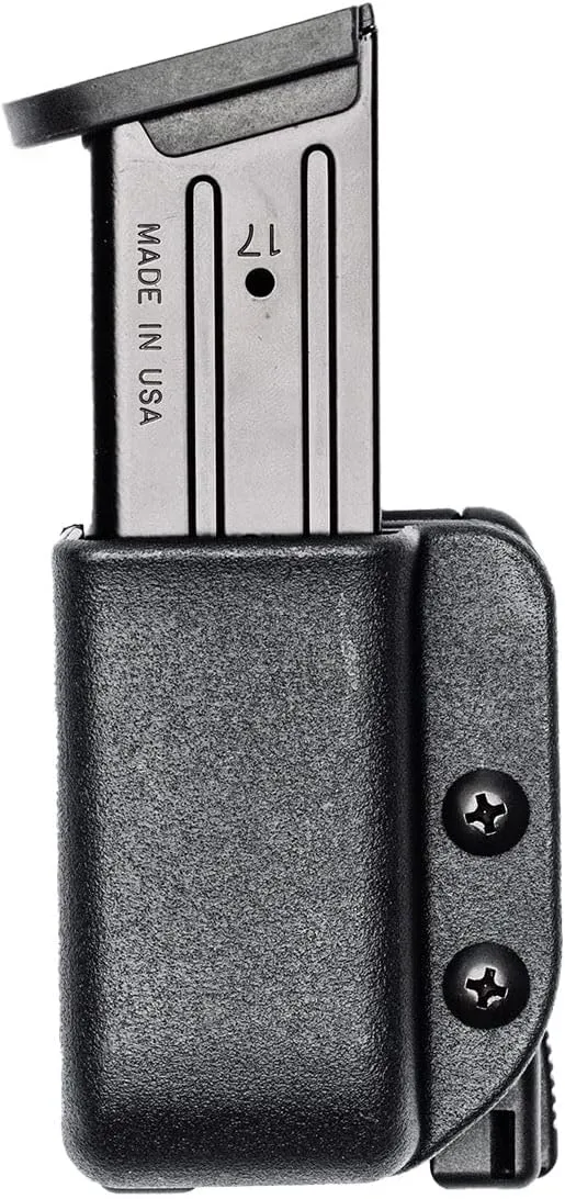 OWB Single Mag Pouch for Glock 42 - USA Made - Signature Single Magazine Carrier with Tek-Lok Belt Attachment Clip by Blade-Tech Holsters
