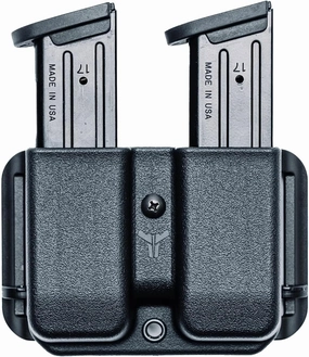 OWB Double Mag Pouch for 1911, Sig P220, Springfield XDS & More - USA Made - Signature Double Magazine Carrier with Adjustable Stingray Loop (ASR) Belt Attachment by Blade-Tech Holsters
