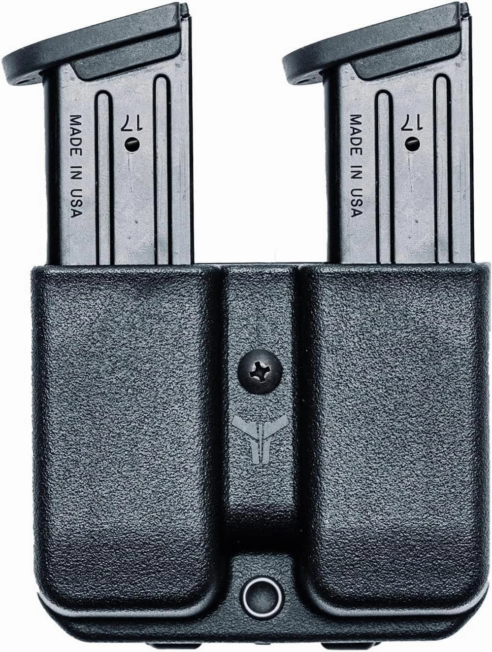 OWB Double Mag Pouch for H&K USP Compact 9/40, P7, VP9, VP40 & More - USA Made - Signature Double Magazine Carrier with Tek-Lok Belt Attachment Clip by Blade-Tech Holsters