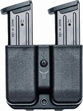 OWB Double Mag Pouch for H&K USP Compact 9/40, P7, VP9, VP40 & More - USA Made - Signature Double Magazine Carrier with Tek-Lok Belt Attachment Clip by Blade-Tech Holsters