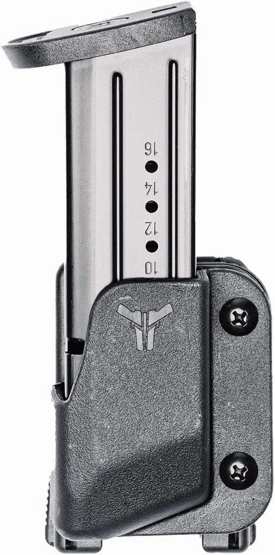 OWB Single Mag Pouch for 1911 Government, Commander, Sig P220 & More - USA Made - Signature Pro Single Magazine Carrier with Tek-Lok Belt Attachment Clip by Blade-Tech Holsters