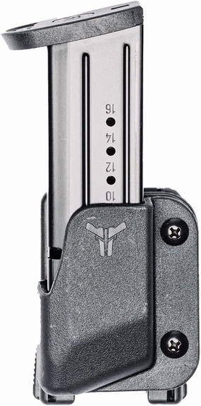 OWB Single Mag Pouch for Sig P320 9-40, S&W M&P 9-40, CZ Shadow 2 & More - USA Made - Signature Pro Single Magazine Carrier with Tek-Lok Belt Attachment Clip by Blade-Tech Holsters