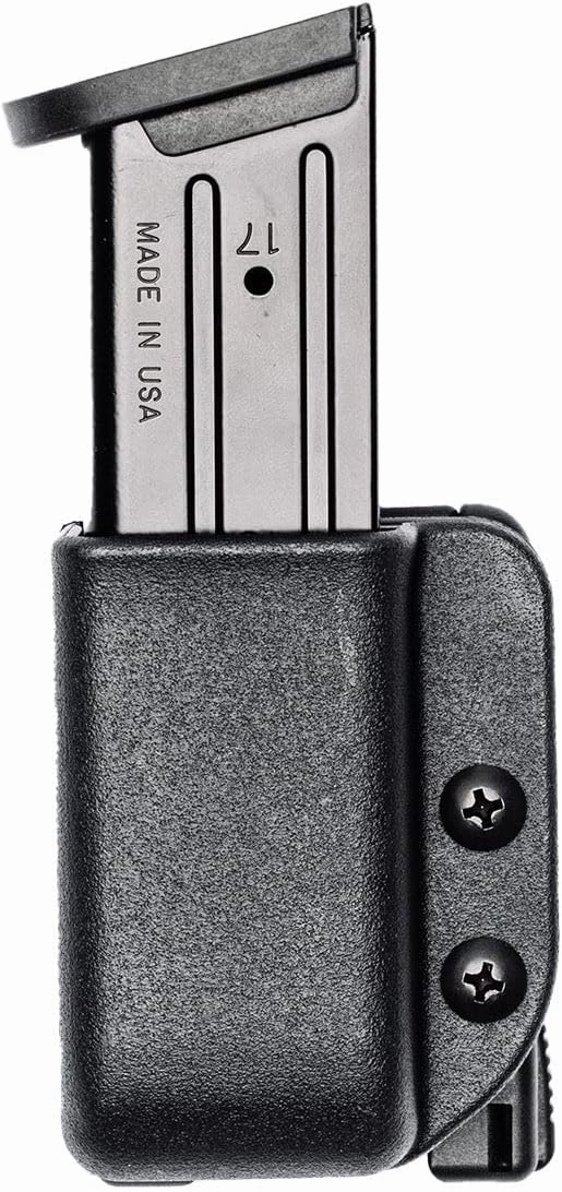 OWB Single Mag Pouch for Springfield XD 45, S&W M&P 45, Ruger SR45 & More - USA Made - Signature Single Magazine Carrier with Tek-Lok Belt Attachment Clip by Blade-Tech Holsters