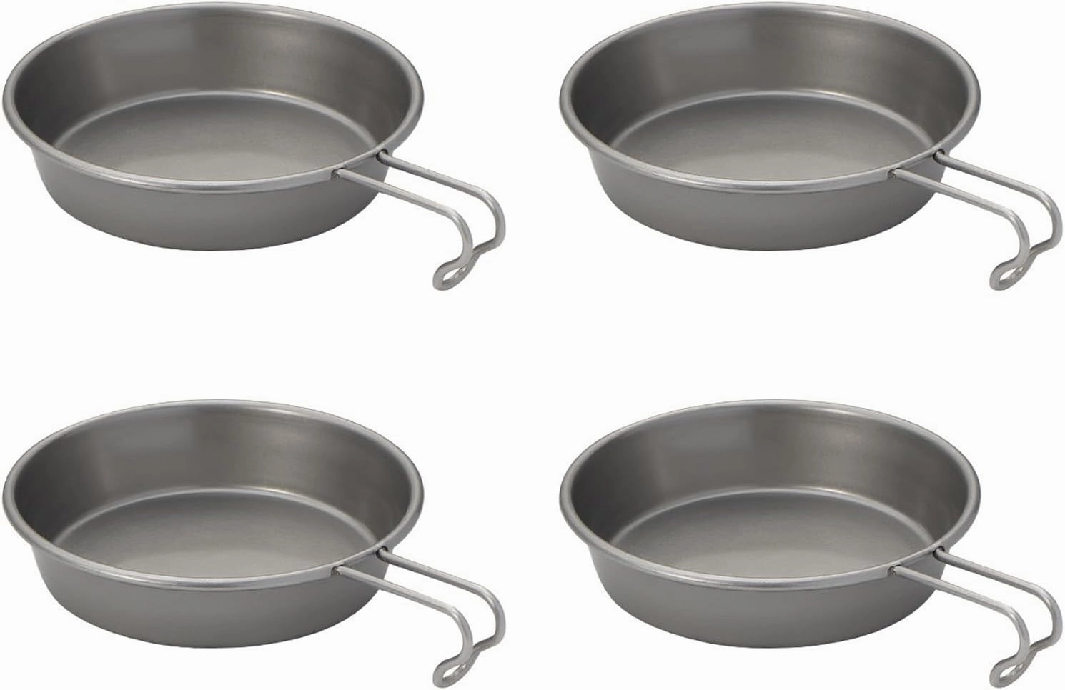 Pack Of 4 Serving Plates Stainless Steel Tableware Stainless Steel Plates And Bowls Set For Camping And Dining