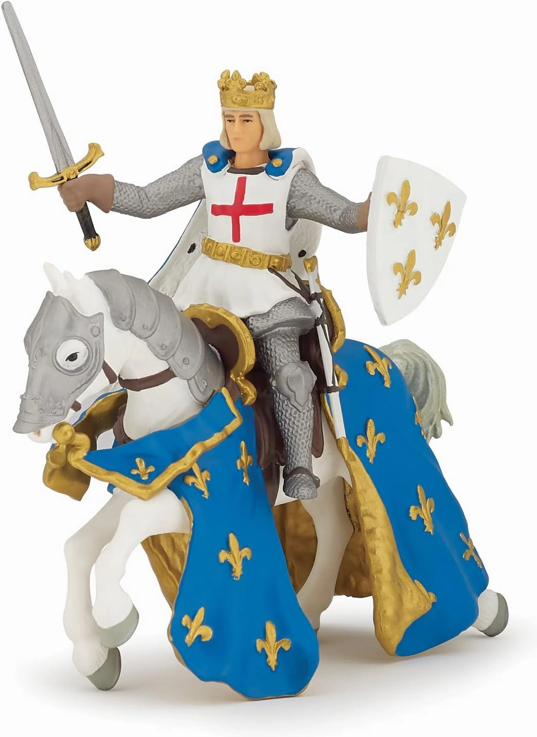 Papo Saint Louis and His Horse Toy Figure