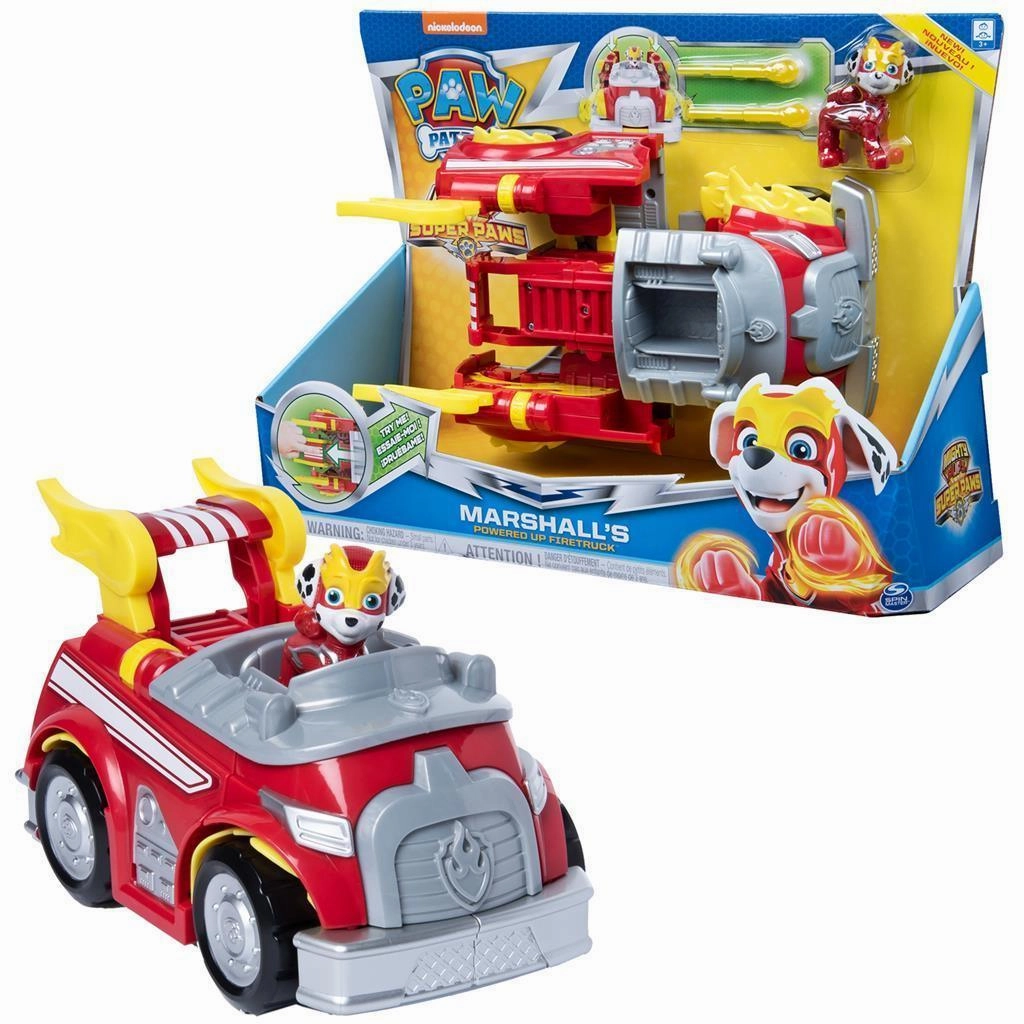 PAW Patrol Mighty Pups SuperPaws Power Changing Vehicles - Assorted