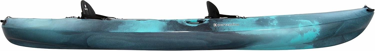Perception Rambler | Sit on Top Tandem Kayak | Recreational Kayak for Two | Storage with Tie Downs