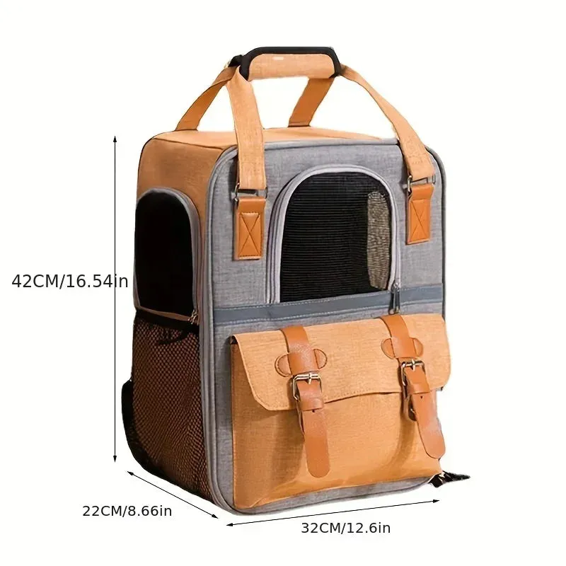 Pet Backpack - Portable Travel Carrier Bag for Dogs