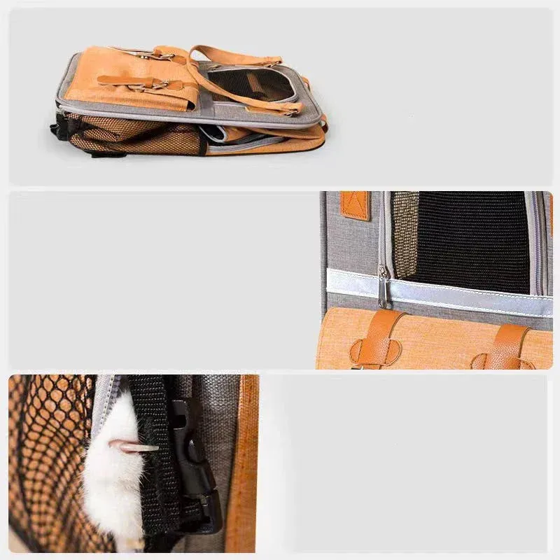 Pet Backpack - Portable Travel Carrier Bag for Dogs