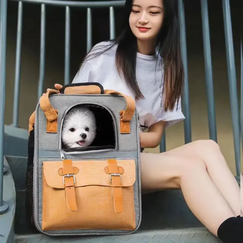 Pet Backpack - Portable Travel Carrier Bag for Dogs