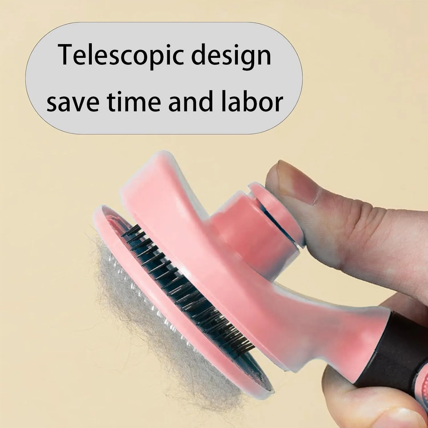 Pet brush, cat brush and dog brush for shedding-cat brushes for indoor cats,furminator for dogs.(Pink)
