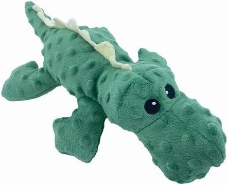 Pet Lou Dotty Friends Crocodile Dog Stuffed Toy, 14-inch Length