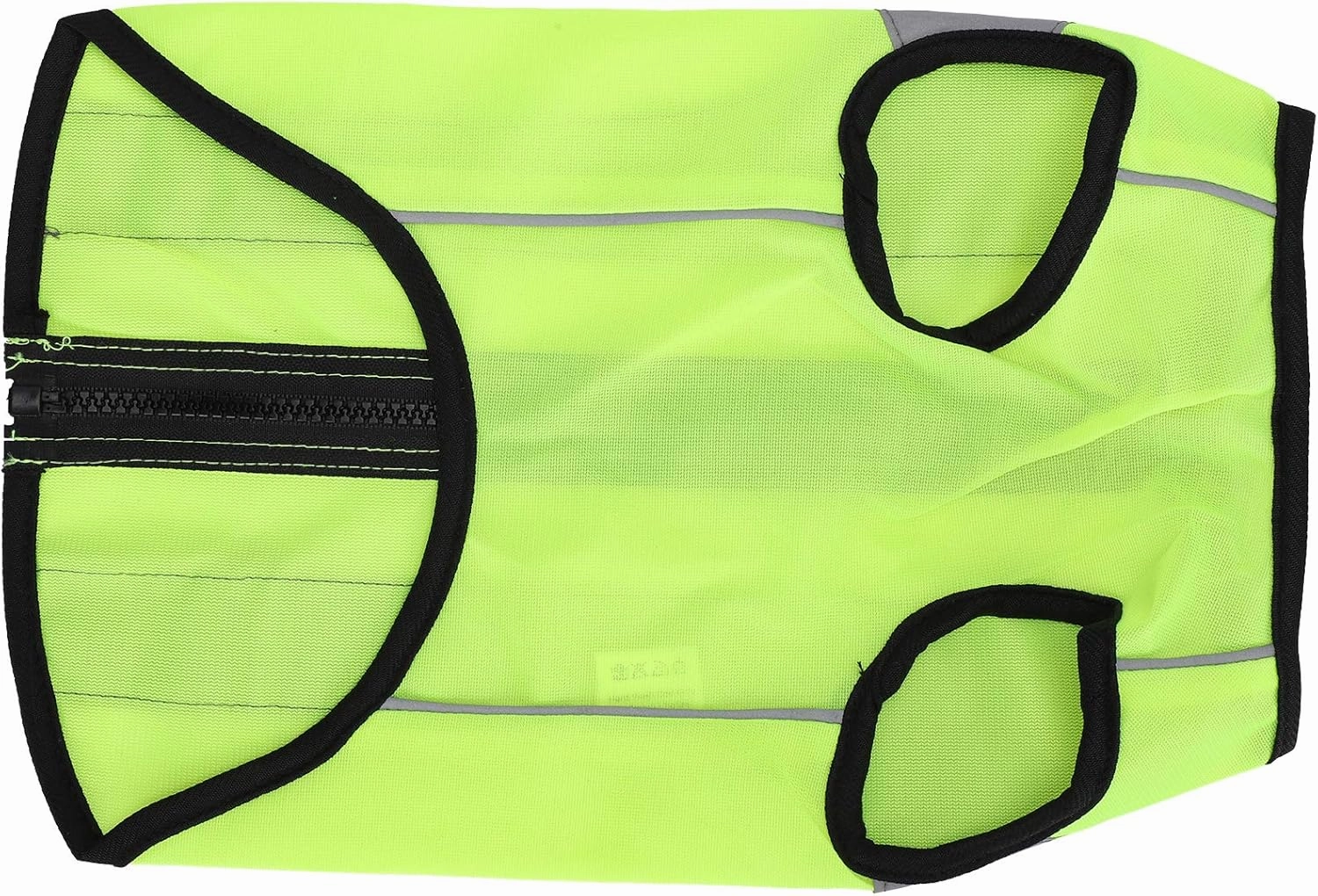 Pet Night Safety Clothing Glowing Jacket, Reflective Glowing Dog Vest Adjustable Soft Padded Vest Zipper Suit for Small, Medium, Large Dogs (L-Fluorescent green)