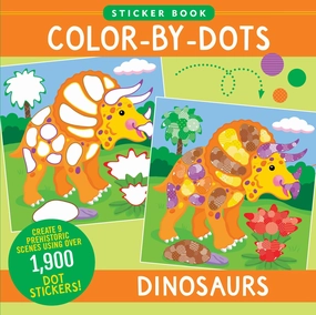 Peter Pauper Press - Color-By-Dots Sticker Book - Dinosaurs