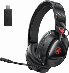PH3 Wireless Gaming Headset for PS5, PS4, Switch, PC, Mac, Wireless Gaming Headphones with Microphone, Low Latency 2.4GHz Bluetooth Over Ear Headphones with Lossless Audio, 50Hrs Battery, Black
