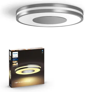 Philips Hue Being Ceiling Light, Black - White Ambiance Warm-to-Cool White Smart LED Light - 1 Pack - Control with Hue App - Compatible with Alexa, Google Assistant, and Apple Homekit