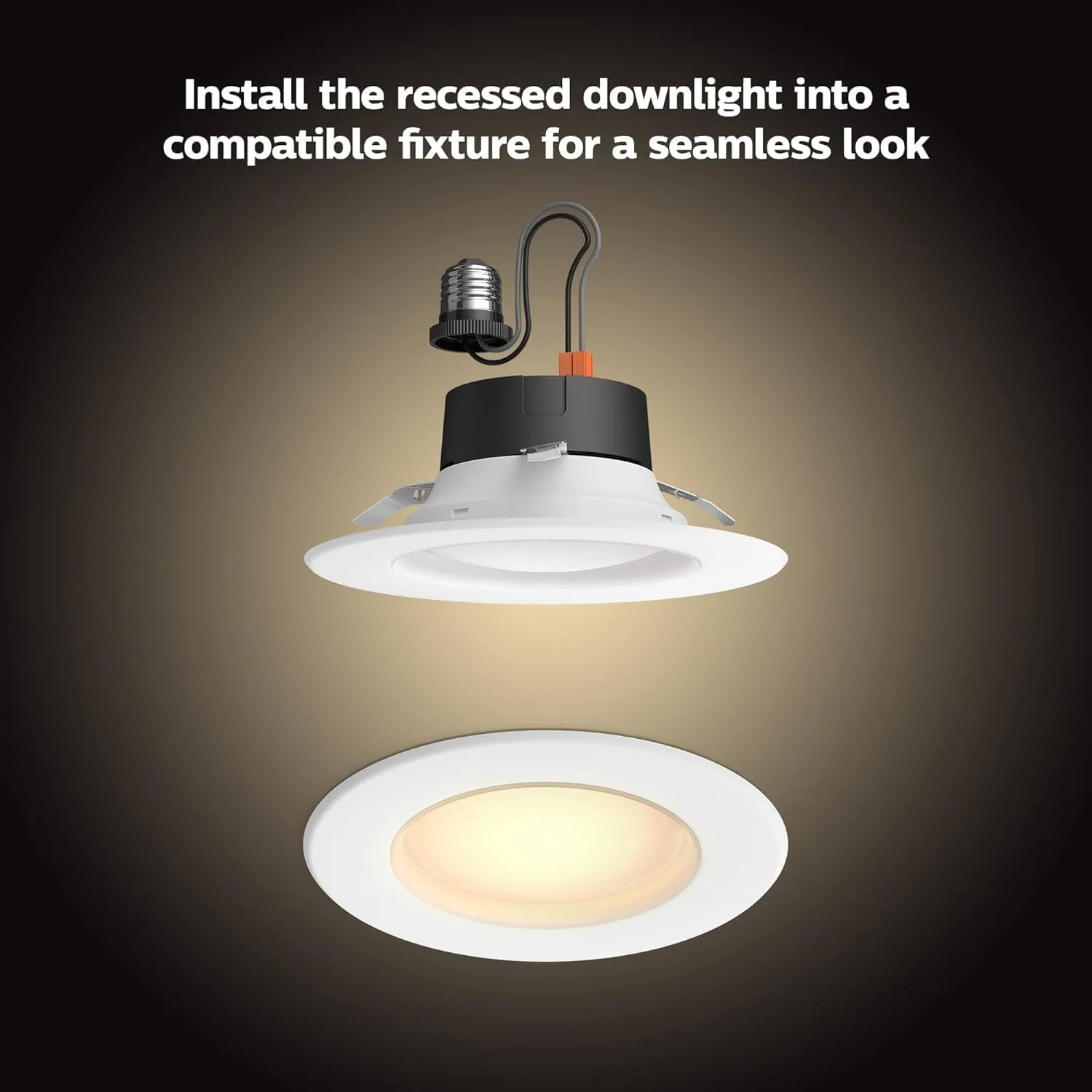 Philips Hue White Ambiance Extra Bright High Lumen Dimmable LED Smart Retrofit Recessed 4" Downlight Compatible with Amazon Alexa Apple HomeKit and Google Assistant