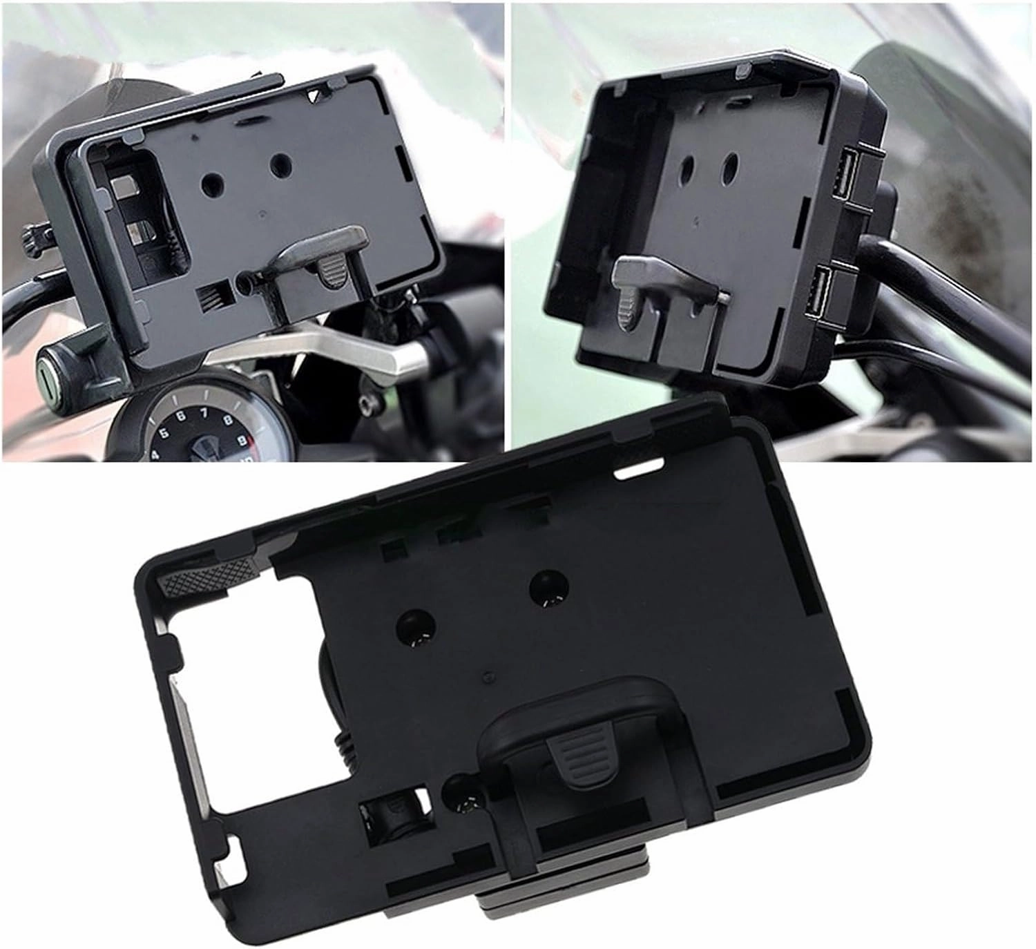 Phone Holder Navigation Bracket Motorcycle for R 1200 GS for R1200GS for LC for ADV 2013-2018 Mobile Phone USB GPS Navigation Bracket USB Charging Mount Support(USB Navigation Brack)