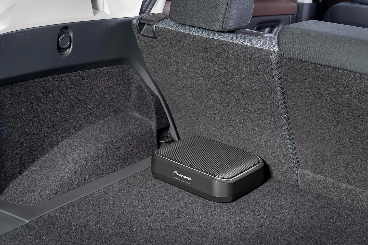 Pioneer TS-WX140DA 8” x 5-1/4” Compact Active Subwoofer with Built in Amplifier, 170 Watts Max Power, EV Optimized Sub, 3 Listening Modes - Deep, Dynamic and Natural for Enhanced Car Audio