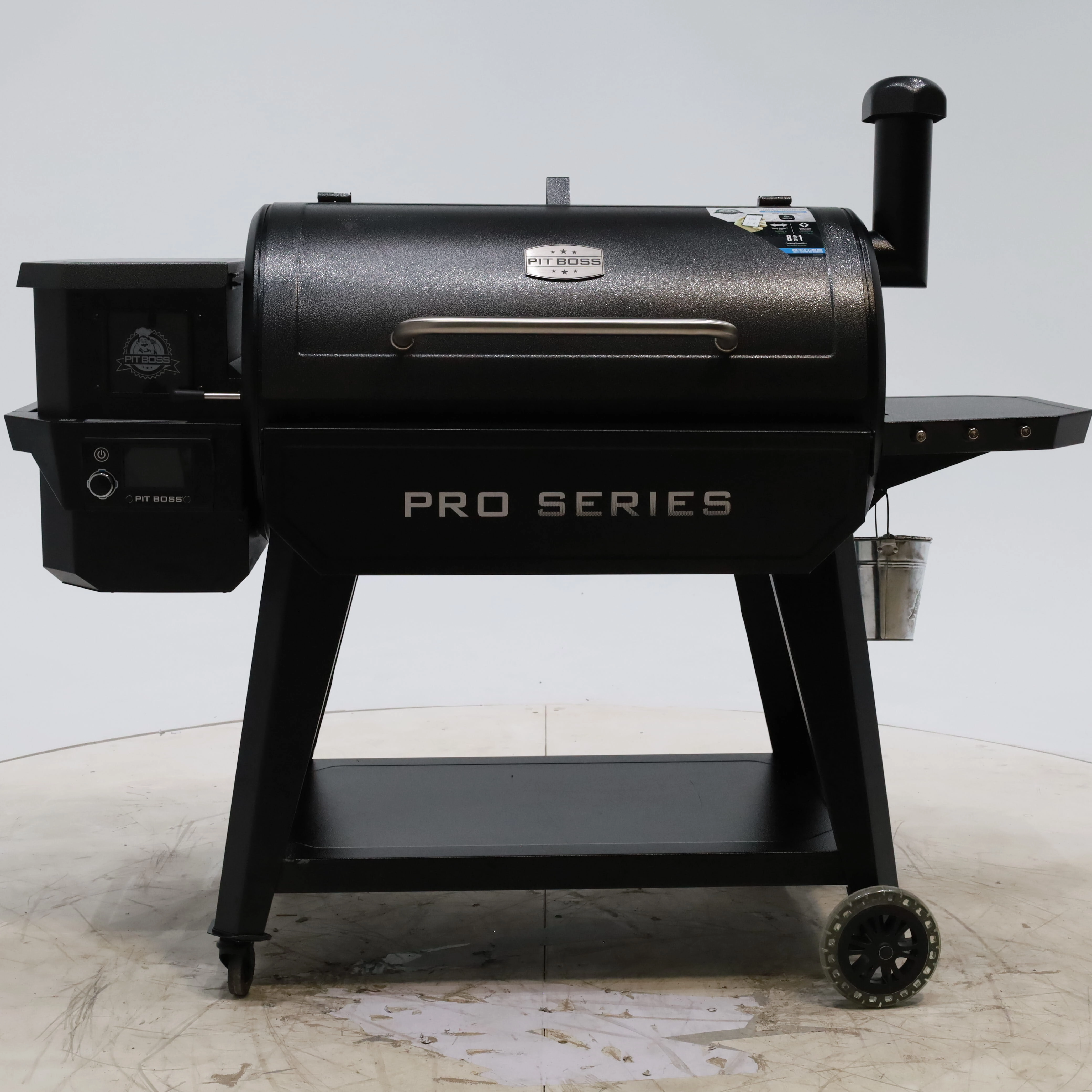 Pit Boss Wood Pellet Pro Series V3 1150-Sq in Grey Pellet Grill with Smart Compatibility - Open Box
