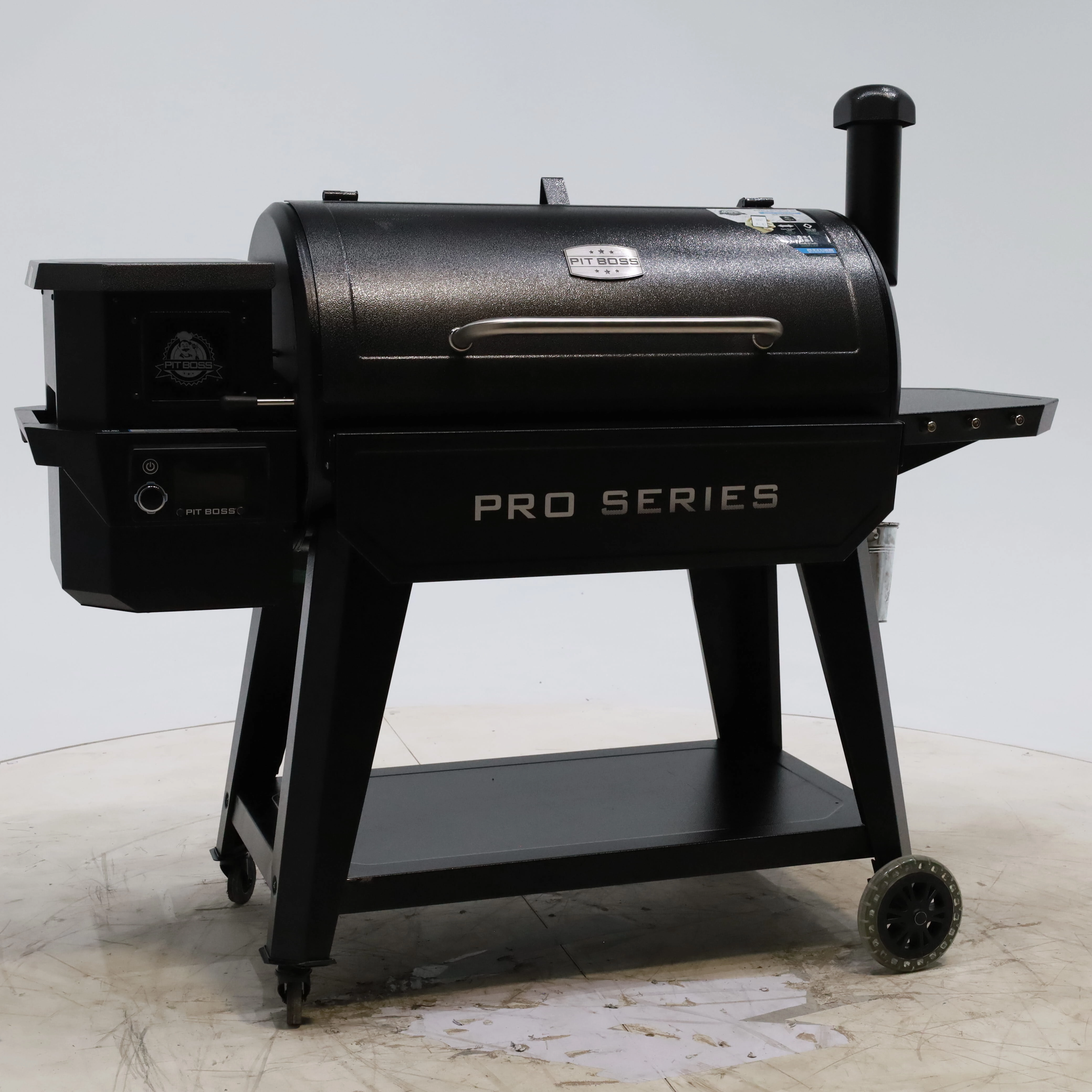 Pit Boss Wood Pellet Pro Series V3 1150-Sq in Grey Pellet Grill with Smart Compatibility - Open Box