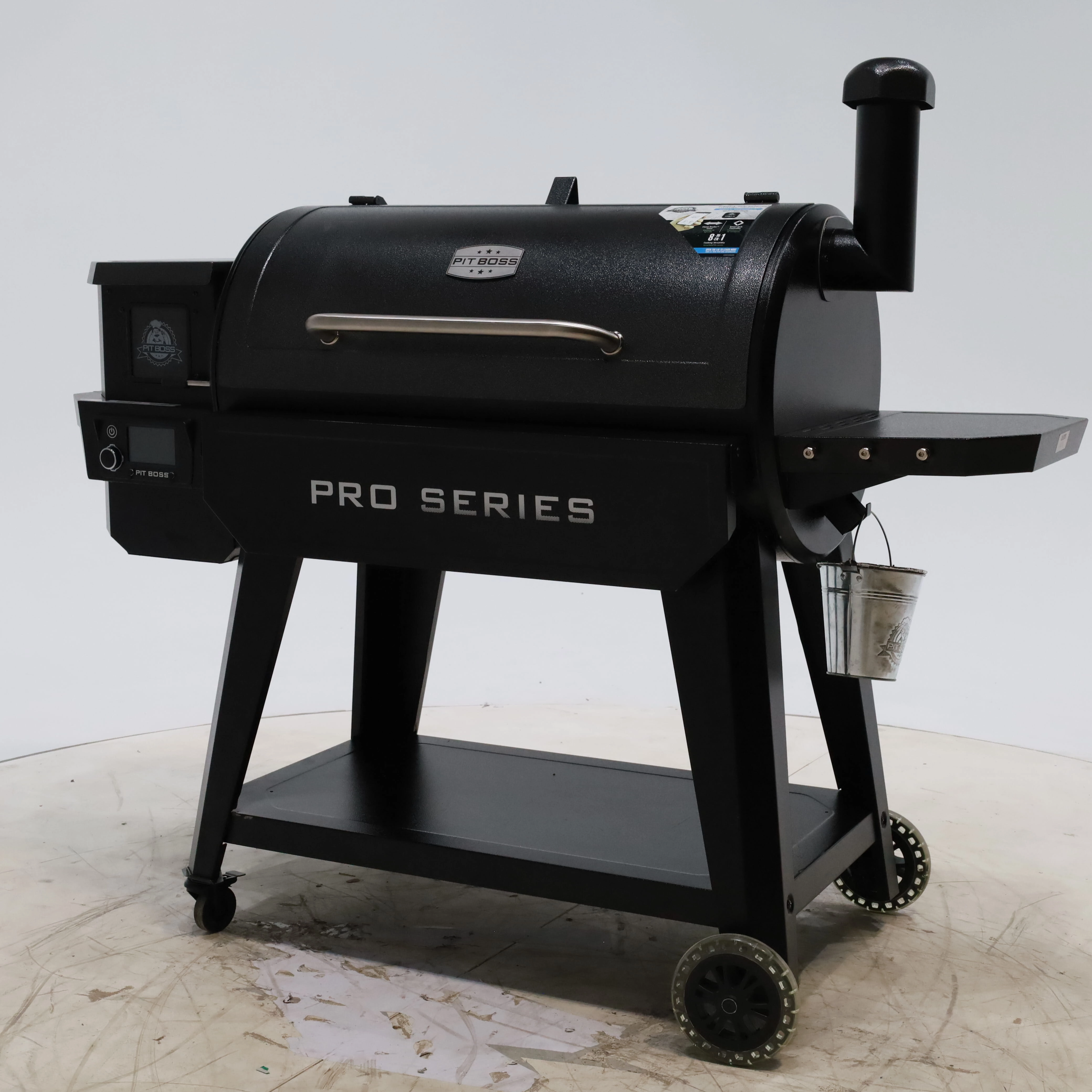 Pit Boss Wood Pellet Pro Series V3 1150-Sq in Grey Pellet Grill with Smart Compatibility - Open Box