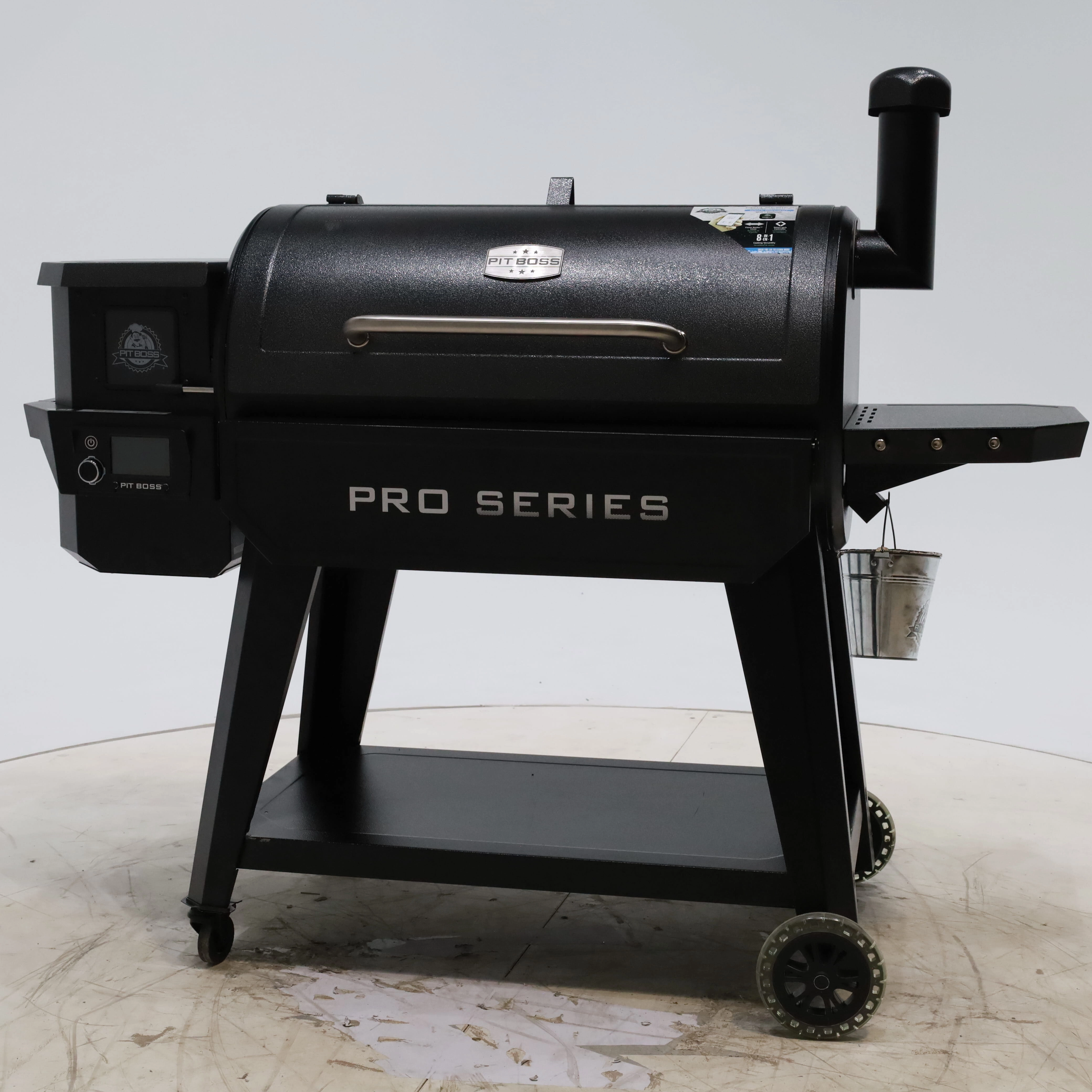 Pit Boss Wood Pellet Pro Series V3 1150-Sq in Grey Pellet Grill with Smart Compatibility - Open Box