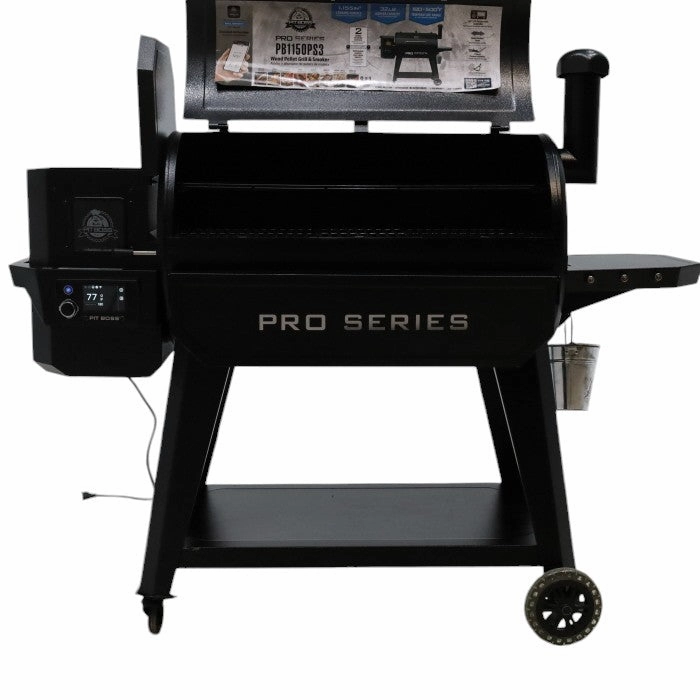 Pit Boss Wood Pellet Pro Series V3 1150-Sq in Grey Pellet Grill with Smart Compatibility - Open Box