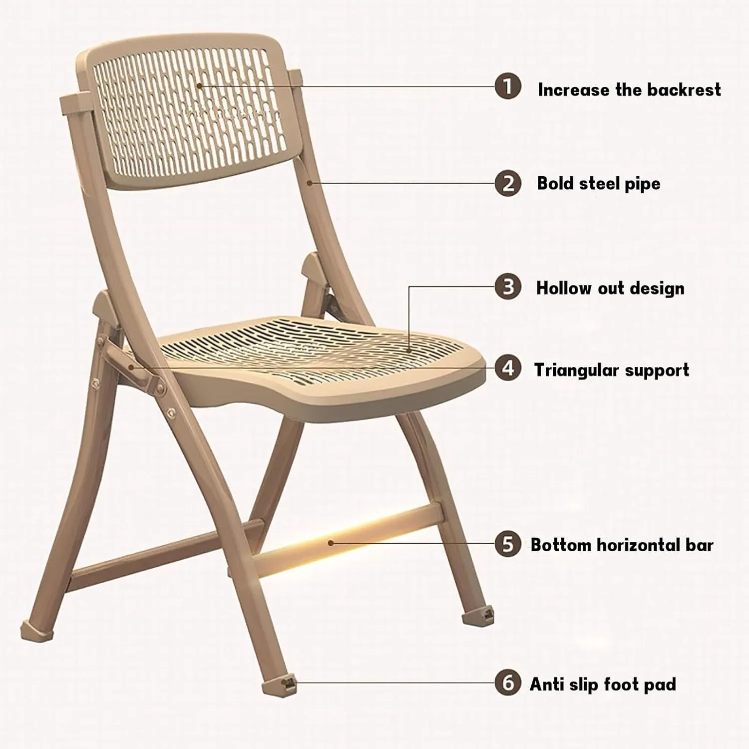 Plastic Stackable Folding Chairs,Stackable Folding Dining Chair Portable Event Chair Comfortable Breathable Mesh Seat Event Chair for Bedroom and Living Room,D,46x54x85cm(18x21x33inch)