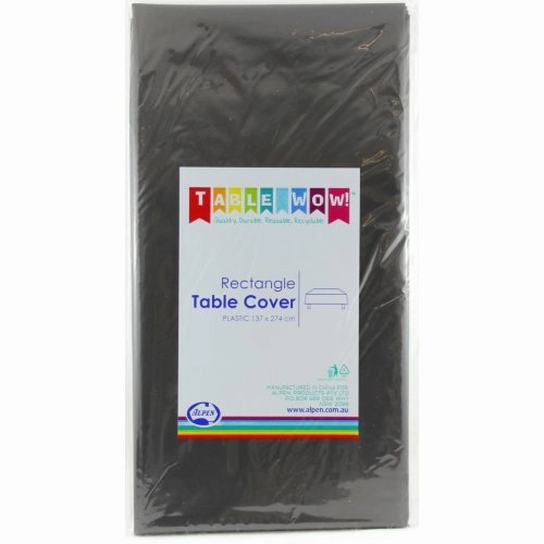 Plastic Table Cover - Black