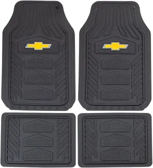 Plasticolor Chevrolet Weatherpro 4 Piece Floor Mats Set, Floor Mats by Plasticolor (001664R03), Black, One Size