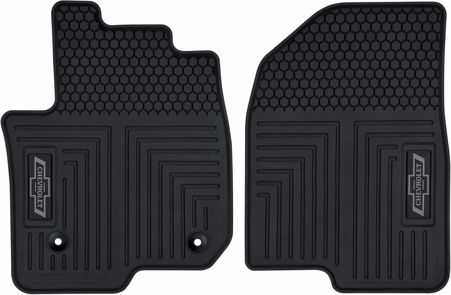 Plasticolor 001796R01 Chevrolet Silverado Custom Factory Fit Front Vehicle Floor Mats Model Years 2019-2023 … Black
