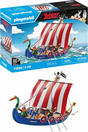 PLAYMOBIL | Asterix | Pirate Ship | Asterix Set | Pirate Ship Toy | Asterix and Obelix | Adventure Toy for Children from 5 Years | 71888