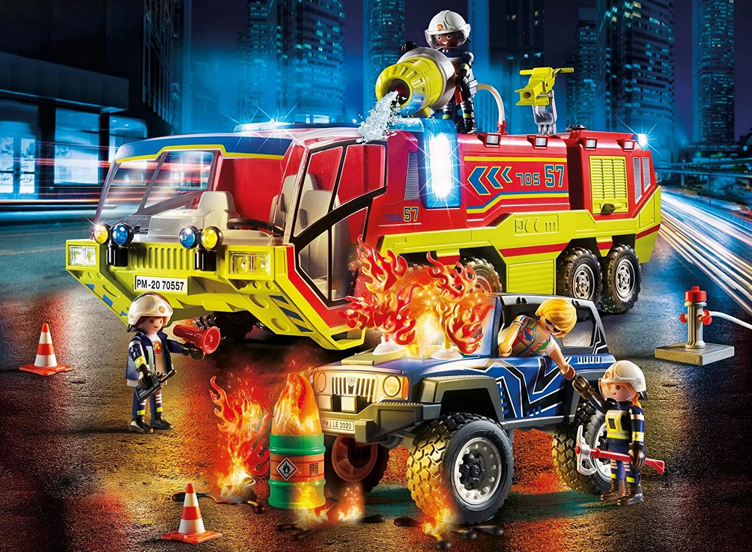 Playmobil - Fire Engine With Truck (70557)