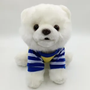 Plush Pomeranian Stuffed Animals Toy Dog,Cute Soft Plush Pomeranian Dog,Lifelike Pet Puppy Present Gift for Girls Boys