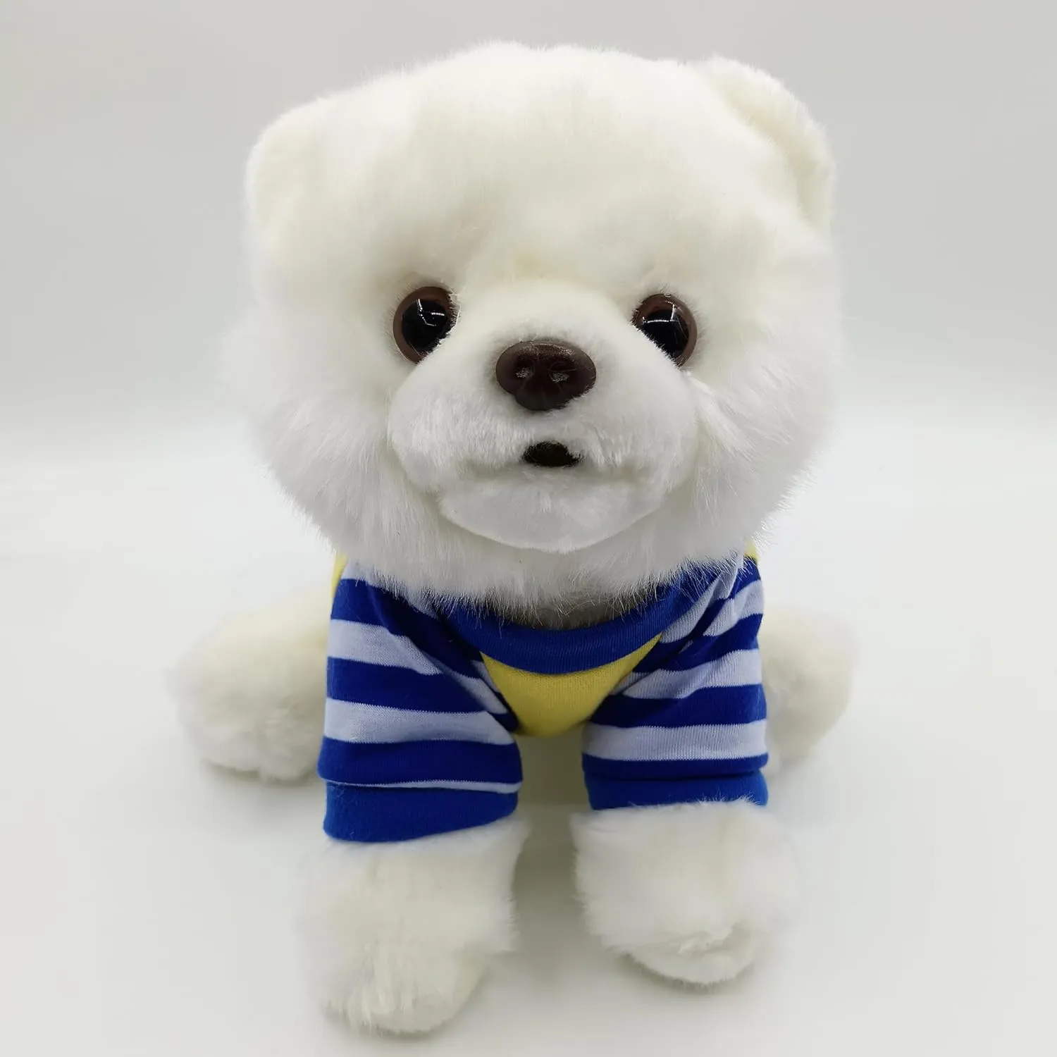 Plush Pomeranian Stuffed Animals Toy Dog,Cute Soft Plush Pomeranian Dog,Lifelike Pet Puppy Present Gift for Girls Boys