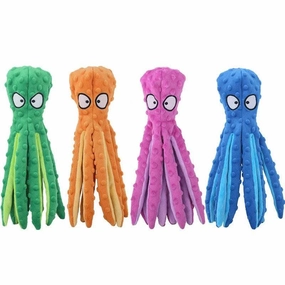 Plush Octopus Dog Toy - Bite-Resistant, Squeaky, and Interactive