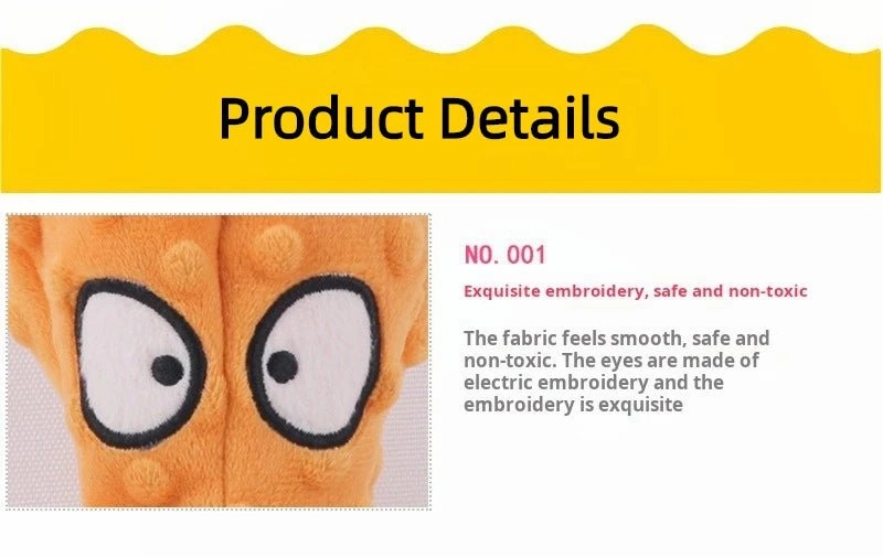 Plush Octopus Dog Toy - Bite-Resistant, Squeaky, and Interactive