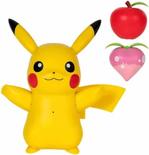 Pokémon Train and Play Deluxe Pikachu - 4.5-Inch Pikachu Figure with Lights, Sounds, and Moving Limbs Plus Interactive Accessories